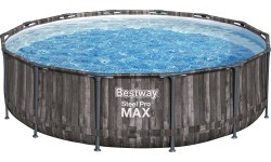 Bestway baseinų komplektas Steel Pro Max 427 medžio imitacija
