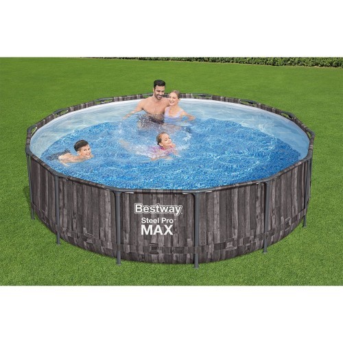 Bestway swimming pool set Steel Pro Max 427 wood