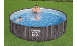 Bestway swimming pool set Steel Pro Max 427 wood