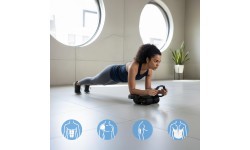 AUTOMATIC ABDOMINAL MUSCLE EXERCISE WHEEL WITH DISPLAY KA40 HMS