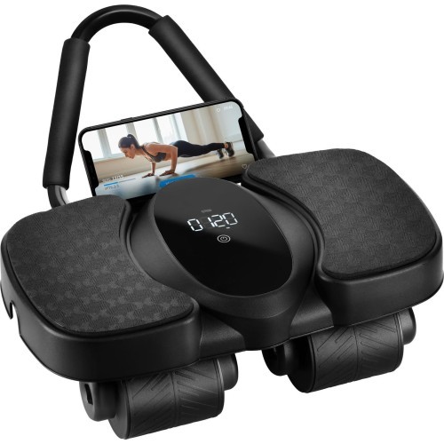 AUTOMATIC ABDOMINAL MUSCLE EXERCISE WHEEL WITH DISPLAY KA40 HMS