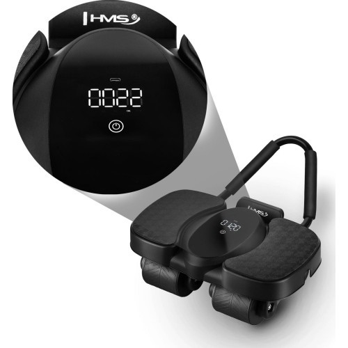 AUTOMATIC ABDOMINAL MUSCLE EXERCISE WHEEL WITH DISPLAY KA40 HMS