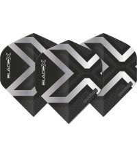 Winmau Blade X Prism Delta Metallic Black  Silver