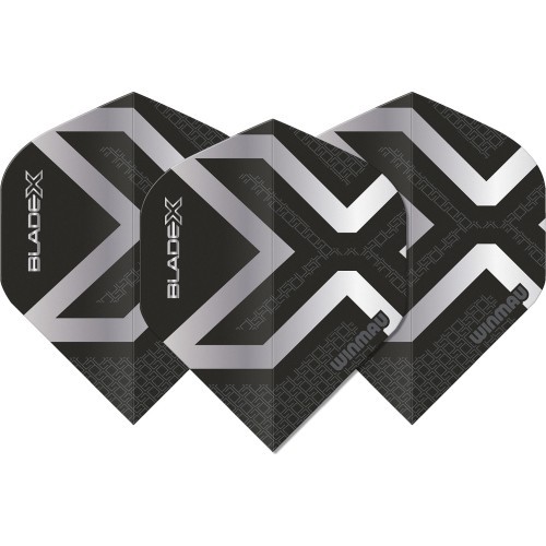 Winmau Blade X Prism Delta Metallic Black  Silver