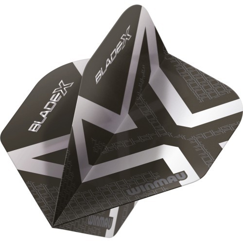 Winmau Blade X Prism Delta Metallic Black  Silver
