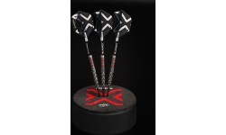 Оперение для дартса Winmau Blade X Prism Delta, металлический чёрный/серебристый