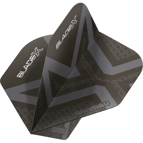 Winmau Blade X Prism Delta Metallic Black  Grey
