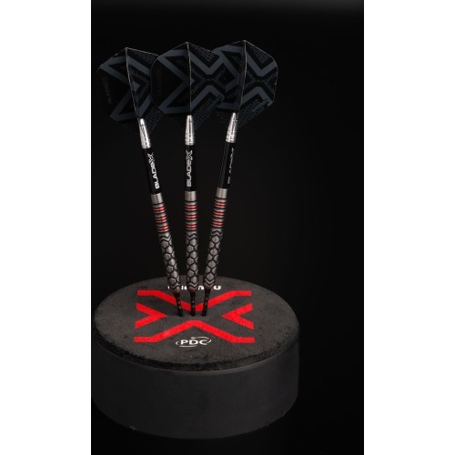 Winmau Blade X Prism Delta Metallic Black  Grey