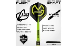 Winmau MvG SE plieno galiuko taikinio strėlytės, 21 g