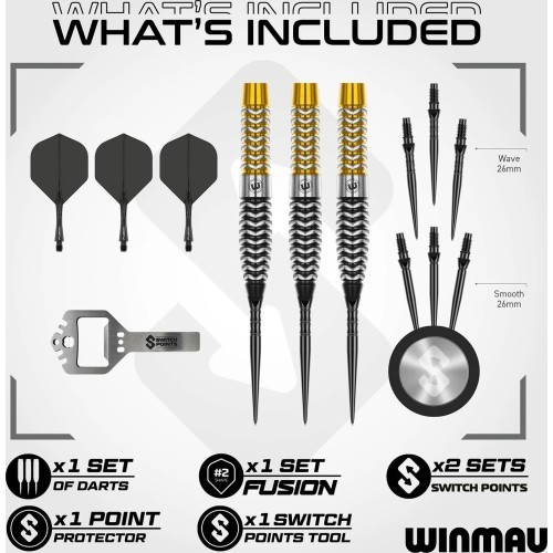 Winmau Exion Torpedo Switch Point dartai 90%