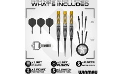 Дротики для дартса Winmau Exion Torpedo Switch Point 90%