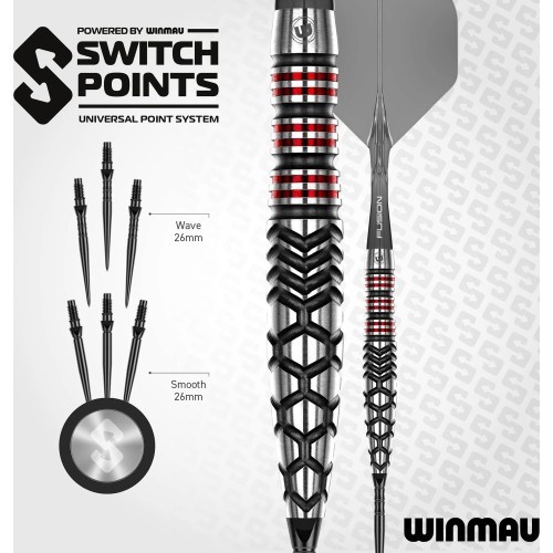 Дротики для дартса Winmau Fornax Torpedo Switch Point 90%
