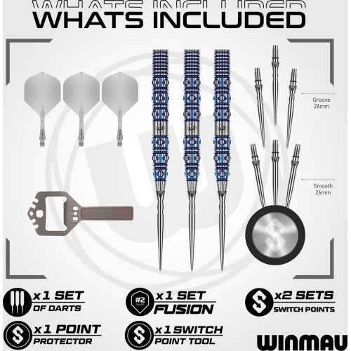 Дартс Winmau Lunaris Tapered Switch Point 90%
