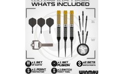 Winmau Exion Parallel Switch Point taikininiai dartsai 90%