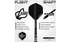 Дротики со стальным наконечником Winmau Blackout 2, 90% вольфрам