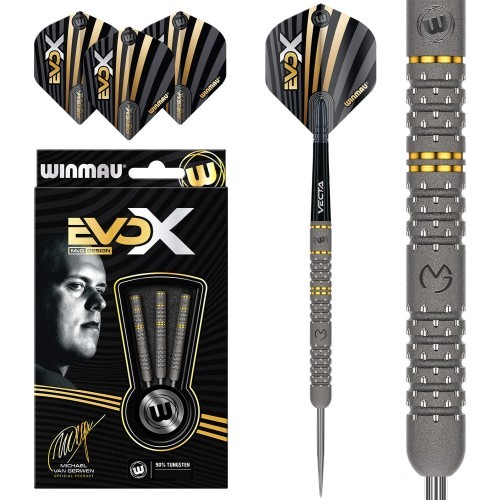 Дартс Winmau MvG EvoX 90% вольфрам со стальным наконечником
