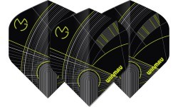 Winmau Prism Delta MvG dart flights black/green