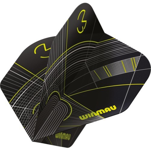 Winmau Prism Delta MvG dart flights black/green