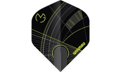 Winmau Prism Delta MvG strėlyčių plunksnos juoda/žalia