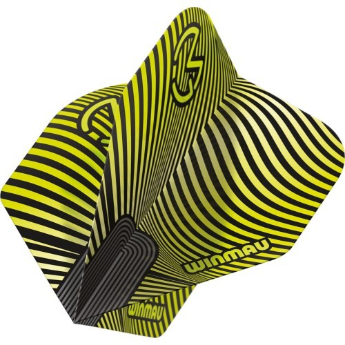 Winmau Prism Delta MvG strėlyčių plunksnos, žalia/juoda