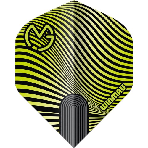 Winmau Prism Delta MvG strėlyčių plunksnos, žalia/juoda