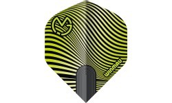 Winmau Prism Delta MvG strėlyčių plunksnos, žalia/juoda