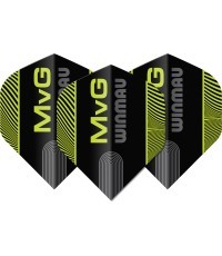 Оперение для дартса Winmau Prism Delta MvG сине/зелёное в полоску