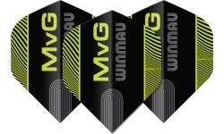 Winmau Prism Delta MvG dart sparnelės mėlynos/žalios dryžuotos