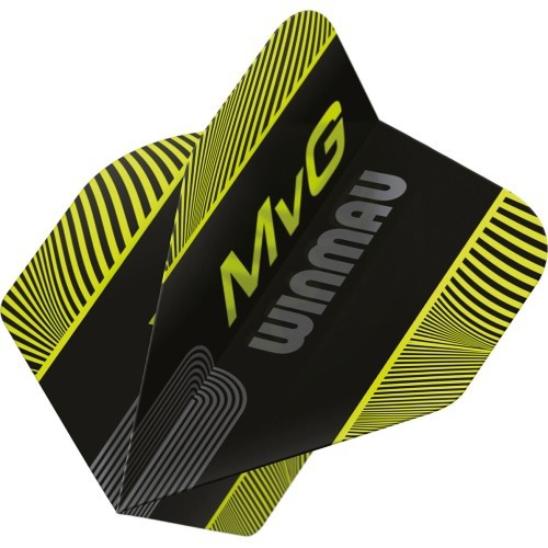 Winmau Prism Delta MvG dart flights bl/gr striped