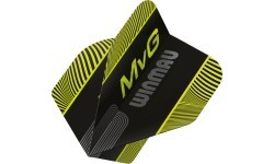 Winmau Prism Delta MvG dart sparnelės mėlynos/žalios dryžuotos