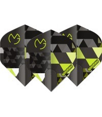 Winmau Prism Delta MvG Logo strėlyčių plunksnos, žalios
