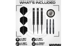 Winmau Blackout 1 steel tip darts 90% tungsten 23G