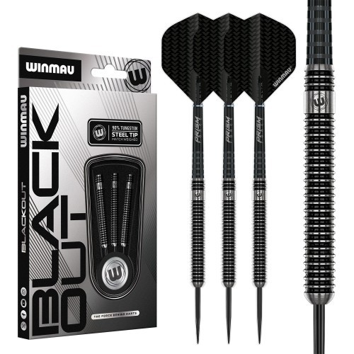 Дартс Winmau Blackout 1 со стальным наконечником 90% вольфрам 28г