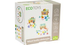 Wooden sorter cart with blocks Ecotoys