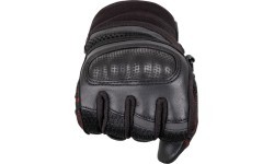 Motorcycle Gloves BOS Oxford - Black-Fluo