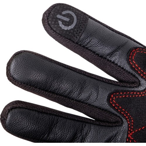 Motorcycle Gloves BOS Oxford - Black-Fluo