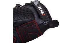 Motorcycle Gloves BOS Oxford - Black-Fluo