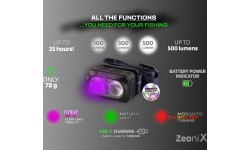 ZFISH Zeonix UV žibintuvėlis ant galvos