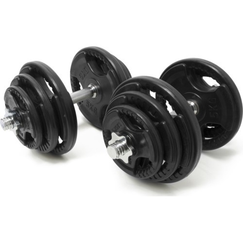 Набор регулируемых обрезиненных гантелей Newton Fitness 2 x 20 кг