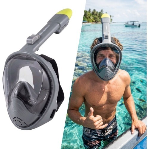 Snorkeling Mask inSPORTline Subvion - Dark Grey