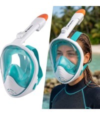 inSPORTline Subvion nardymo kaukė - Turquoise-white
