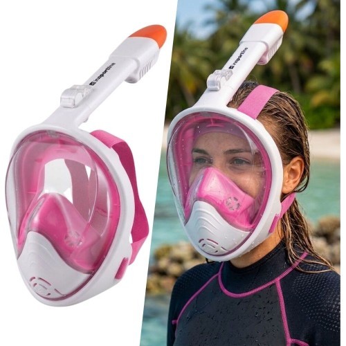 Маска для снорклинга inSPORTline Subvion - Pink-white