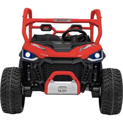 Elektrinis vaikiškas automobilis Farmer Truck UTV Racing, raudonas