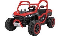 Elektrinis vaikiškas automobilis Farmer Truck UTV Racing, raudonas