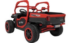 Elektrinis vaikiškas automobilis Farmer Truck UTV Racing, raudonas