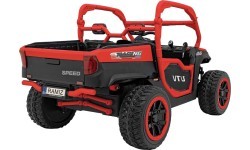 Elektrinis vaikiškas automobilis Farmer Truck UTV Racing, raudonas
