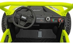 Vaikiškas elektrinis automobilis Farmer Truck UTV Racing, žalias