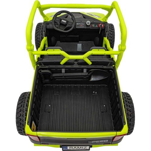 Vaikiškas elektrinis automobilis Farmer Truck UTV Racing, žalias