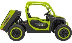 Vaikiškas elektrinis automobilis Farmer Truck UTV Racing, žalias