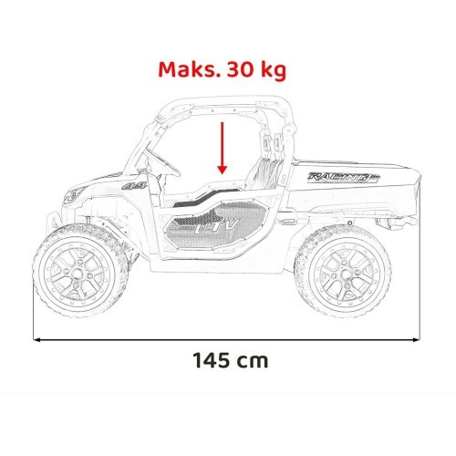 Детский электромобиль Farmer Truck UTV Racing, зелёный
